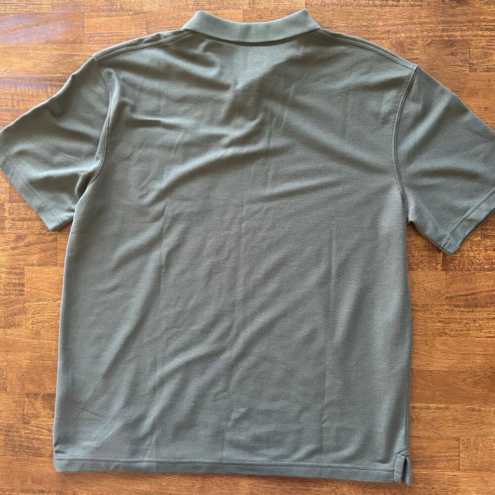Carhartt men’s hunter Green casual minimalist polo shirt size large  - Picture 2 of 7